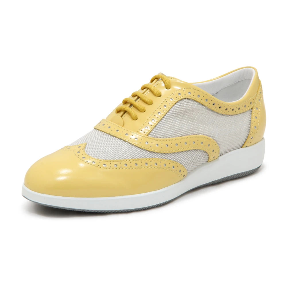 Hogan H209 Dress XL Francesina Bucature Dames Schoenen Geel