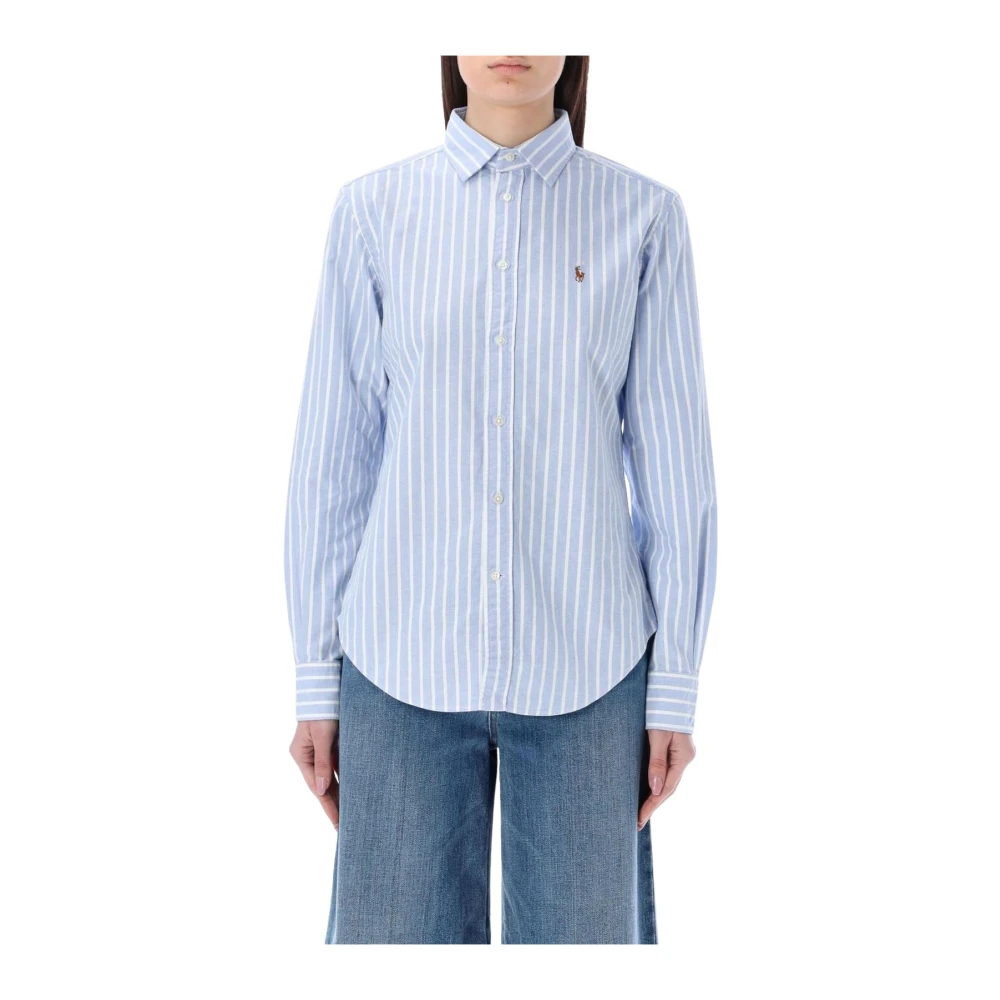 Polo Ralph Lauren Blå Rosa Oxford Skjorta