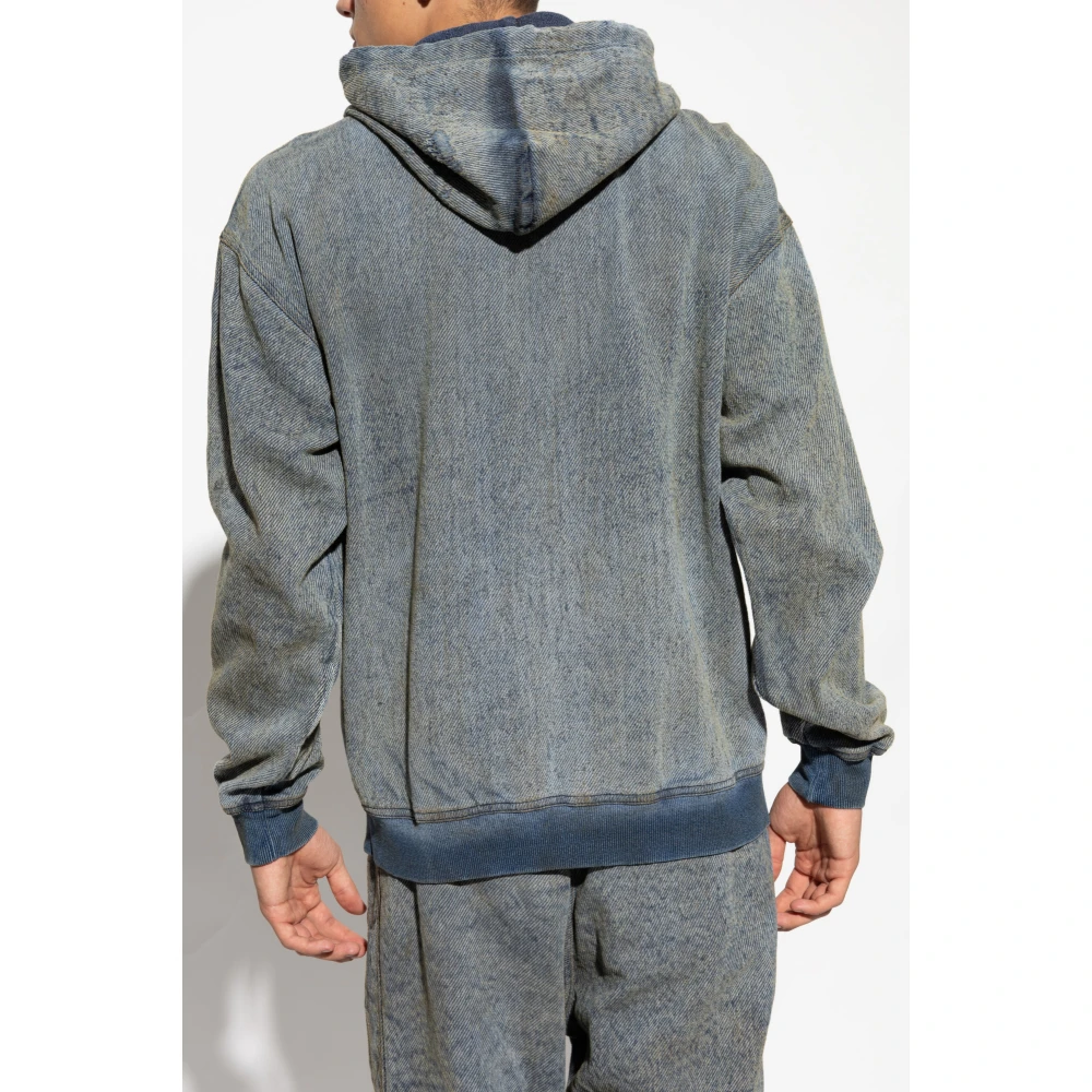 Diesel Hoodie D-Hari-Fsf Blue Heren