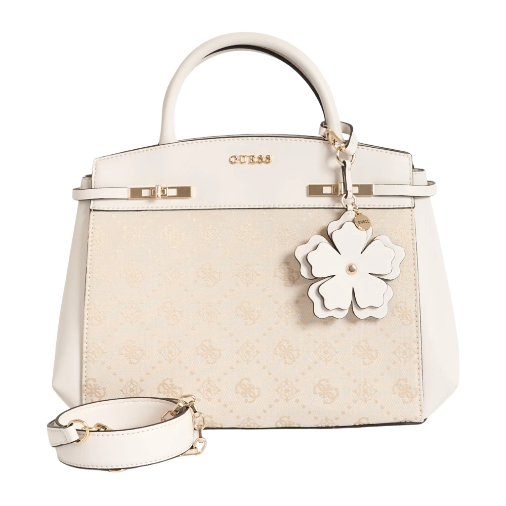 Guess Beige Melinda Handbag - Female - Handbags - One Size - Bags