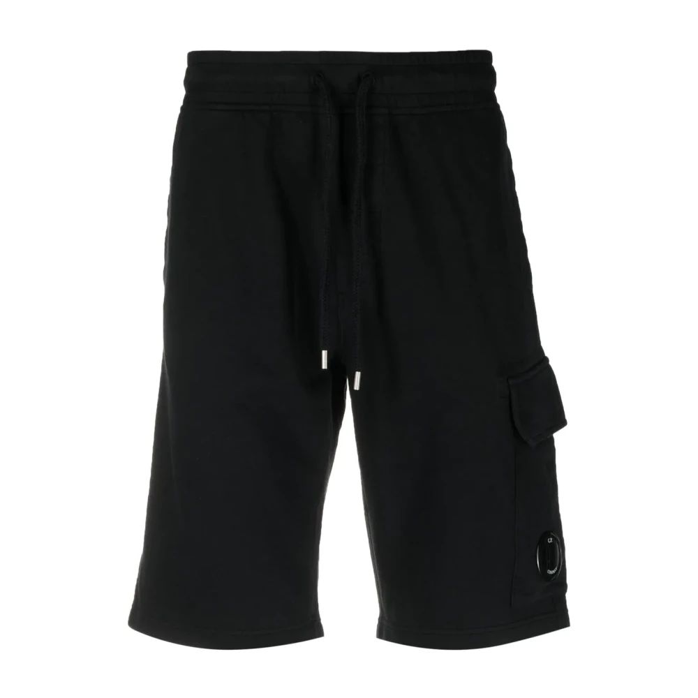 C.p. Company Men's Black Casual Shorts, Xl, Stylish Long Shorts For