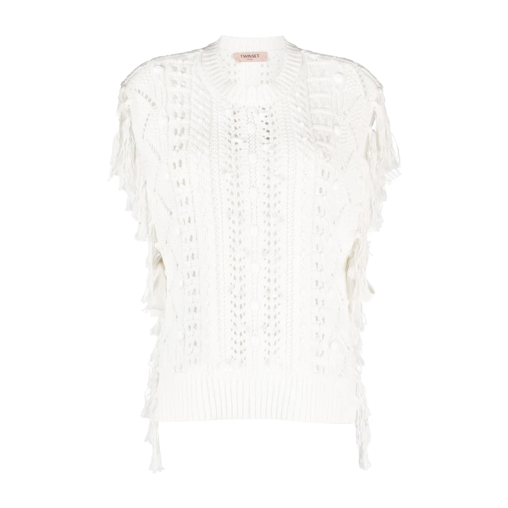Twinset Women's White Poncho