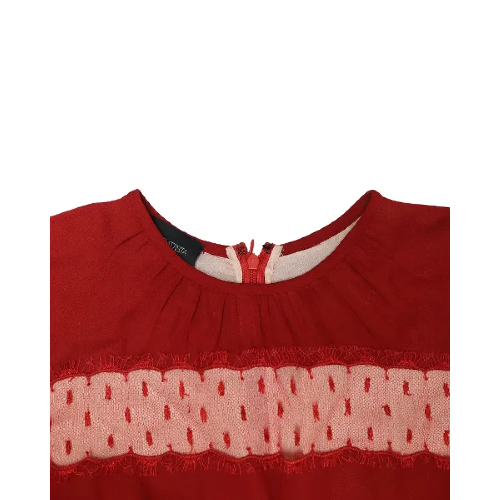 Giambattista Valli Pre-owned Viscose dresses Red Dames