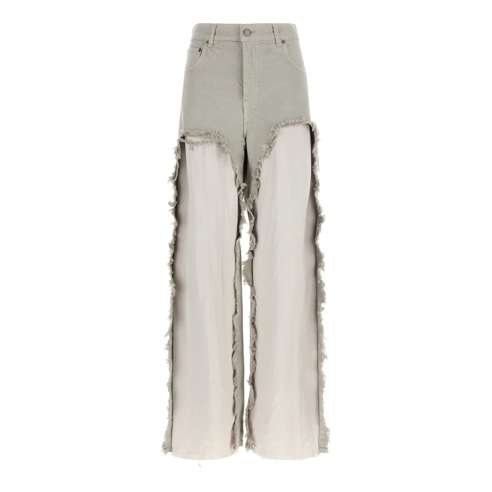 Haikure Women's Gray Wide Jeans, W25, Bonnie Bull Jeans