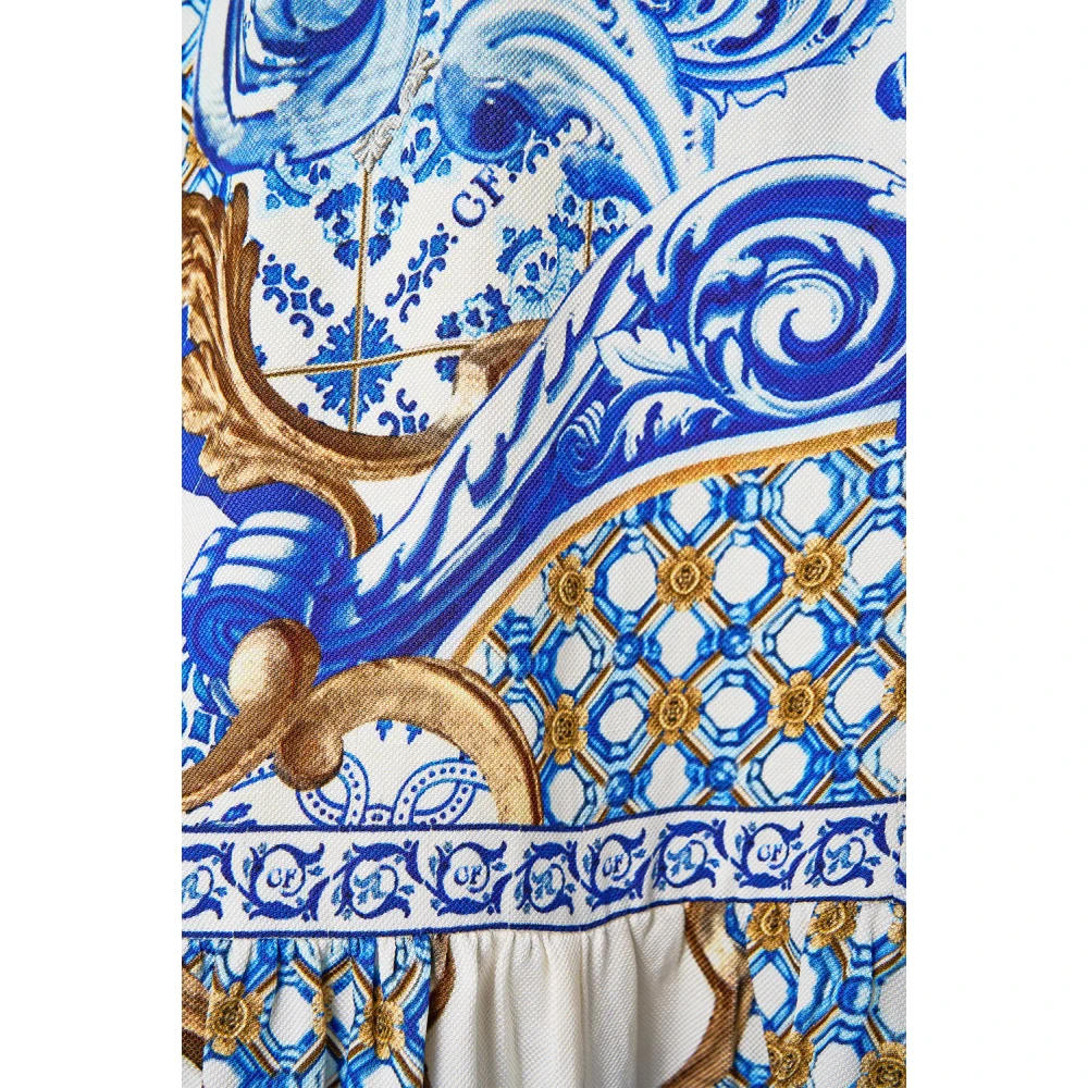 Camilla Hoge Taille Gelaagde Rok Azul Adventures Blue Dames