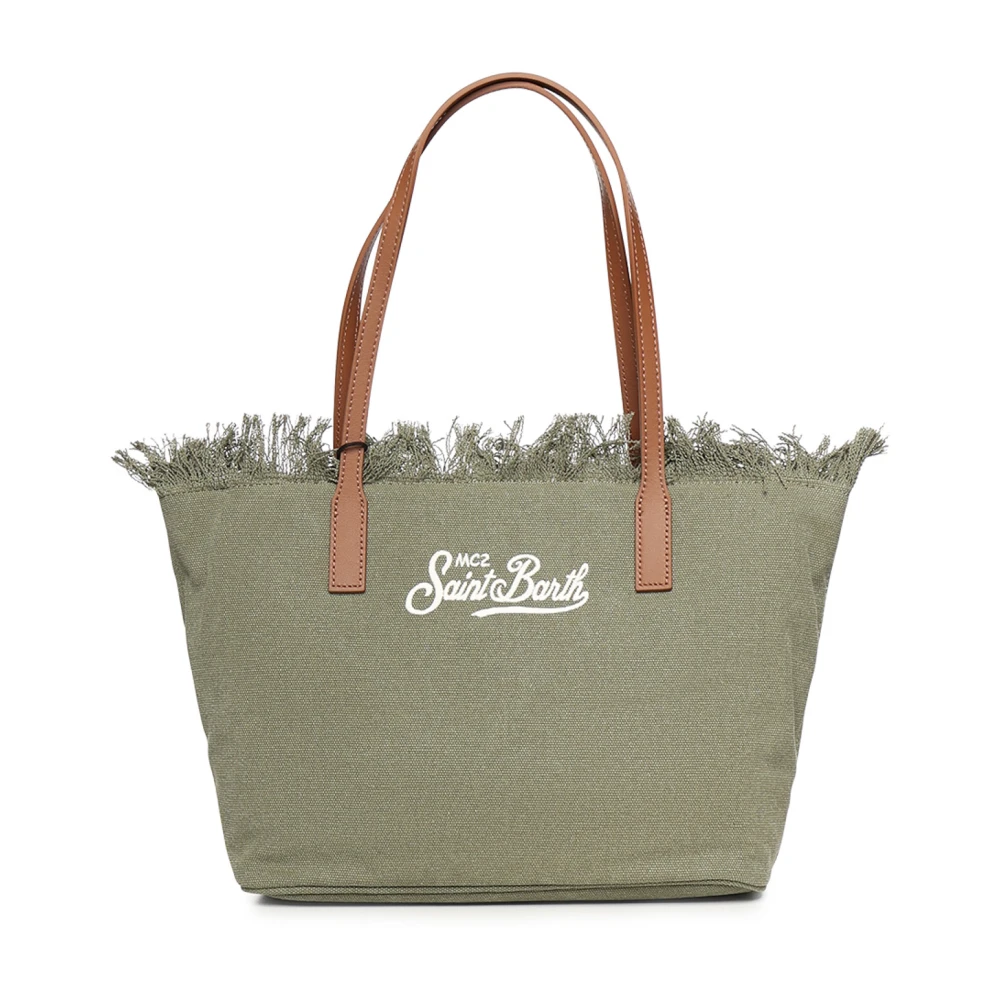 Mc2 Saint Barth Women's Green Shopping Bags, One Size, Shoulder Bag