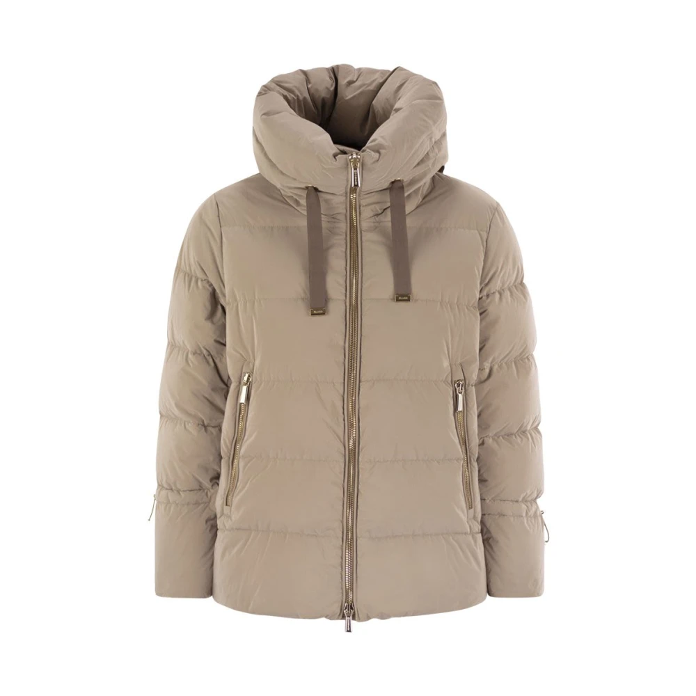 Moorer Kvinno Beige Jackor Dam, M, Polyester, Gadia-Os Down Caban
