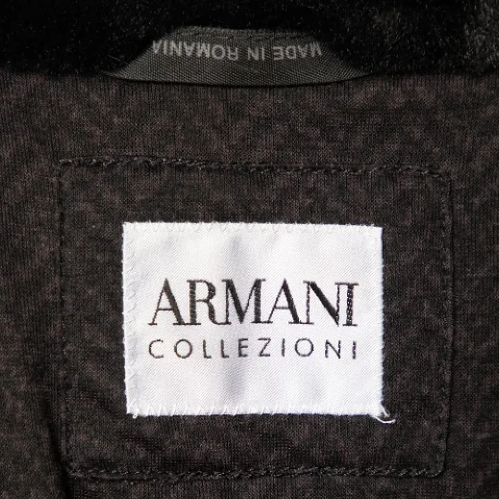Armani Pre-owned Nylon outerwear Black Heren