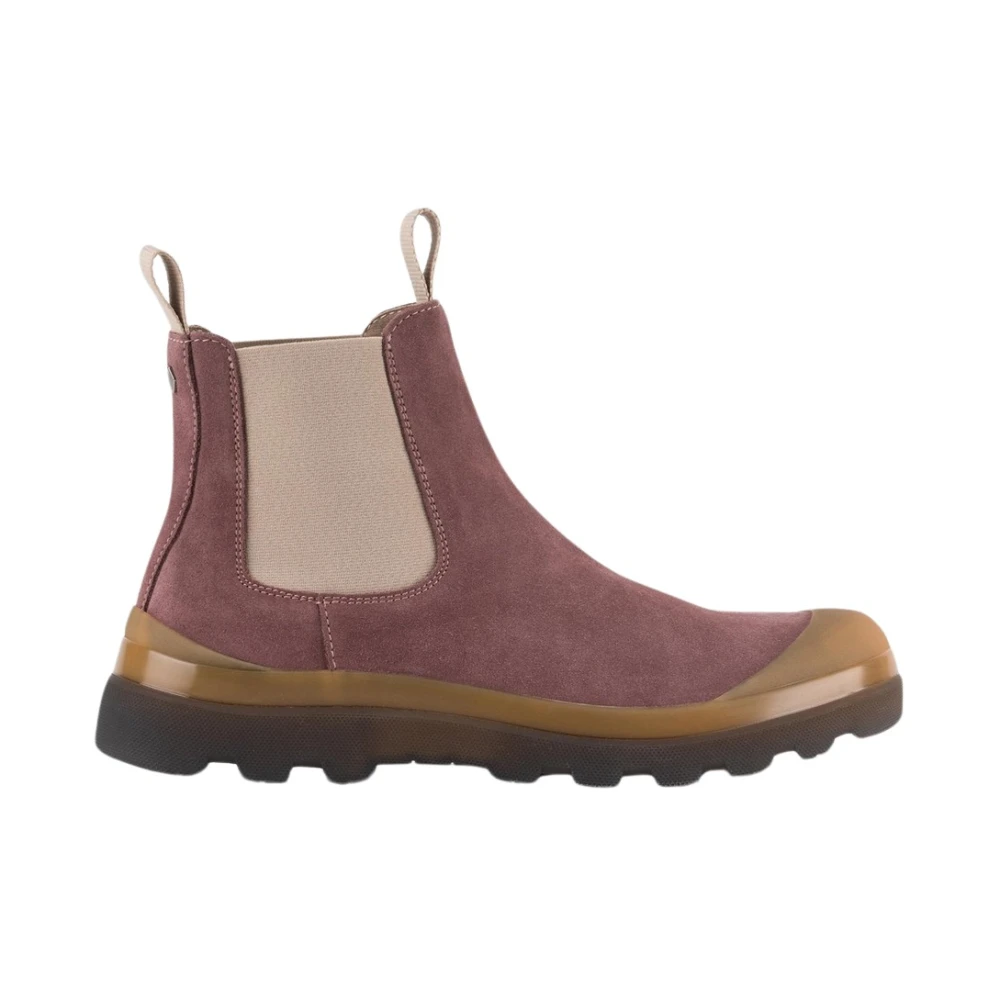 Panchic Beatle Boot Suede Brownrose Pink Dames