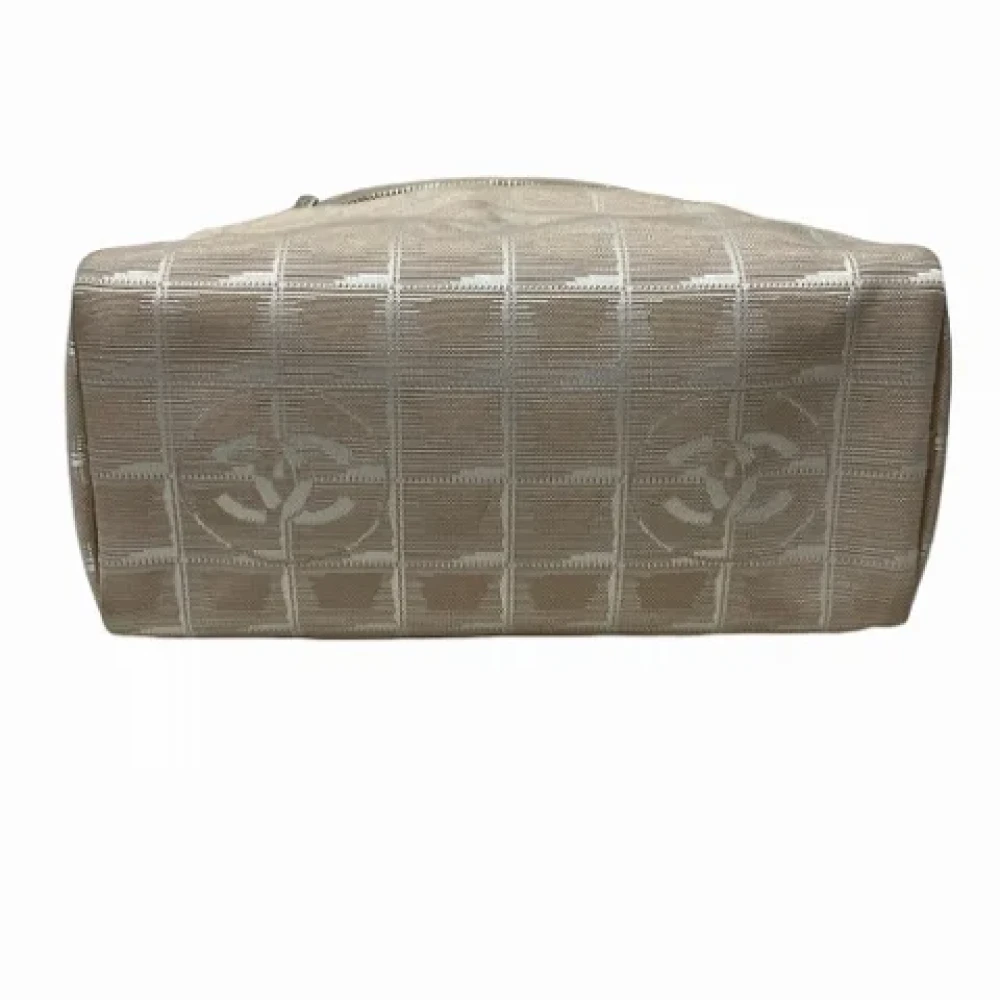 Chanel Vintage Pre-owned Canvas chanel-bags Beige Dames