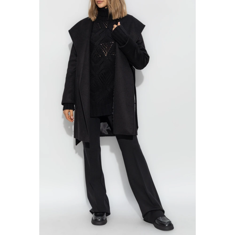 Max Mara Wollen jas Rialto Black Dames