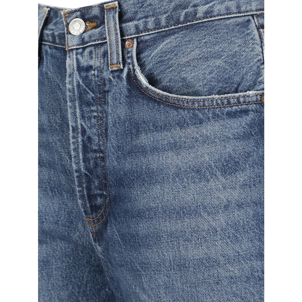 Agolde High-waisted straight leg jeans Blue Dames