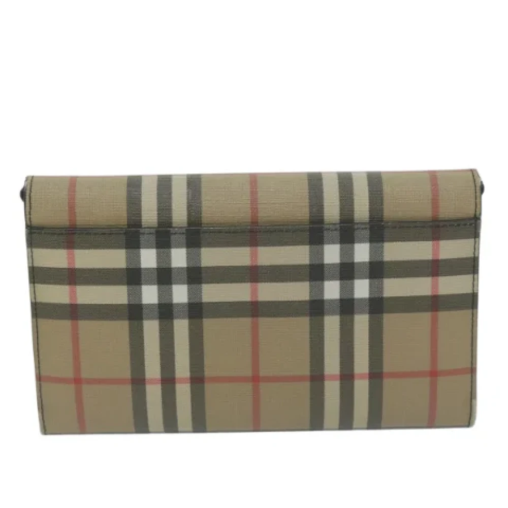 Burberry Vintage Pre-owned Leather wallets Beige Dames