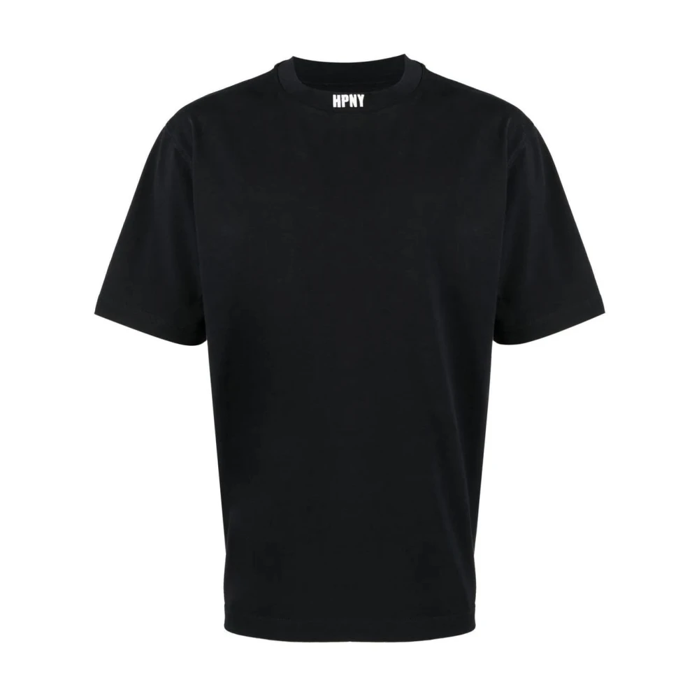Heron Preston Minimalisch Logo Print Katoenen T-Shirt Black Heren