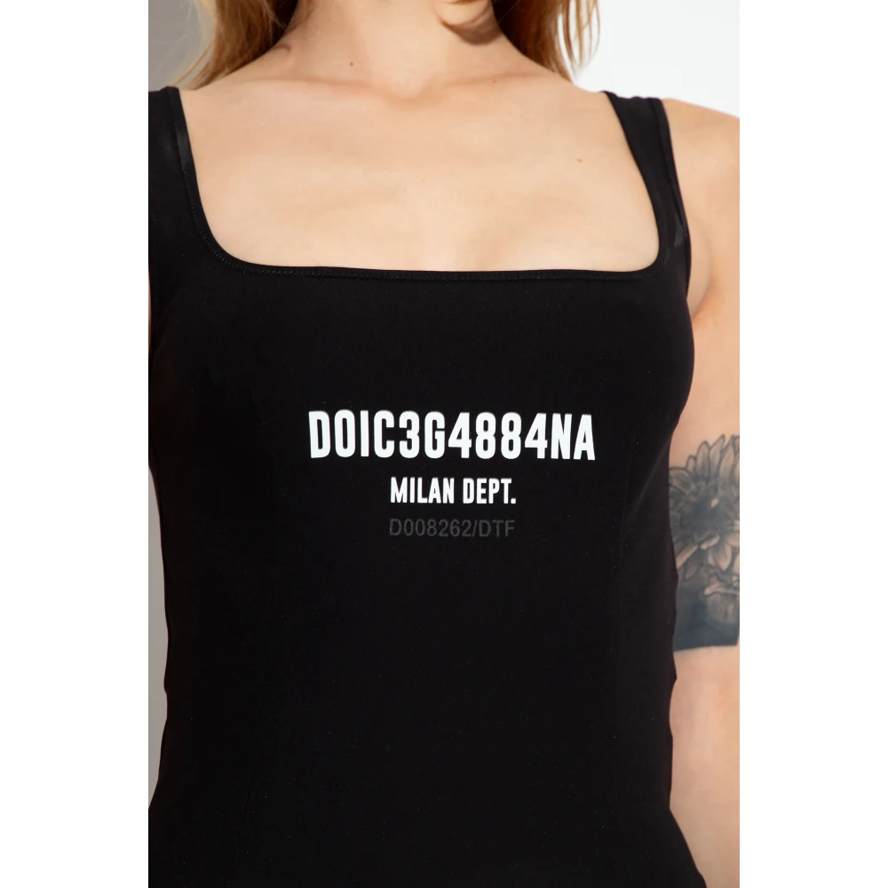 Dolce & Gabbana Hemdjurk Black Dames