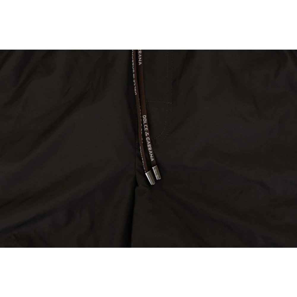 Dolce & Gabbana Heren Zwemboxer met Veters Black Heren