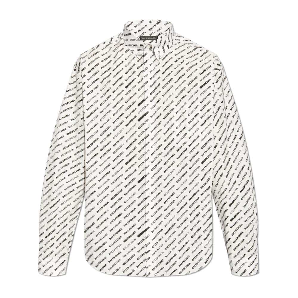 Balenciaga Casual Shirts White Heren