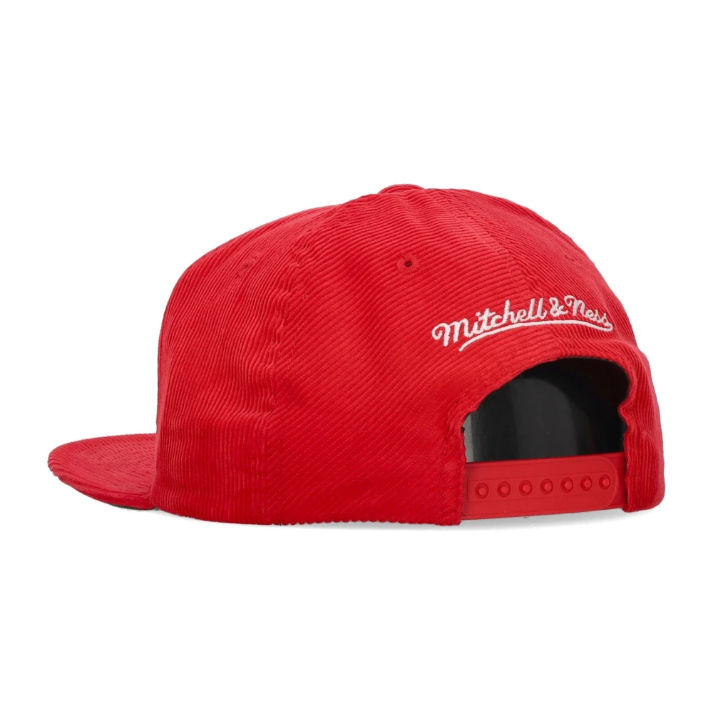 Mitchell & Ness Atlanta Hawks Velvet Platte Klep Pet Red Heren