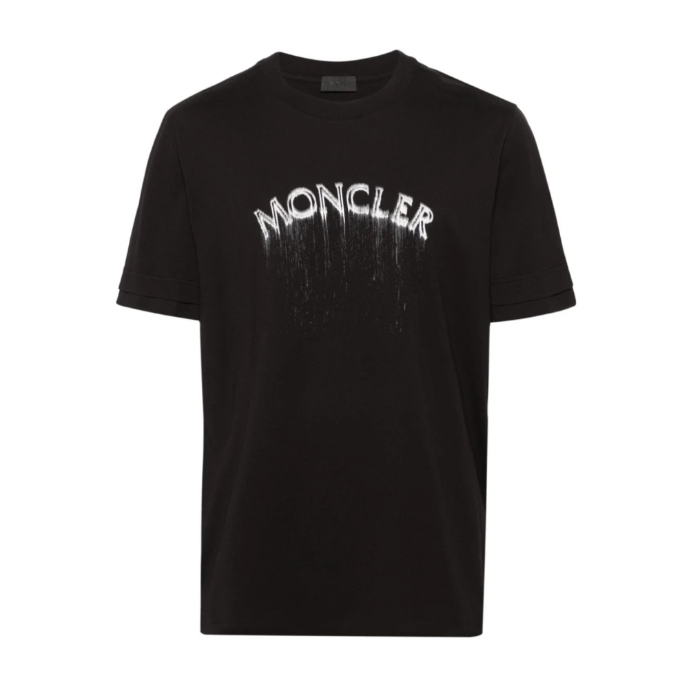 Moncler T-Shirts Black Dames