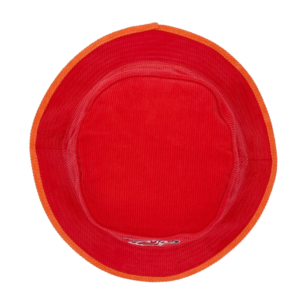 Mitchell & Ness Miami Heat Velvet Bucket Hat Red Heren