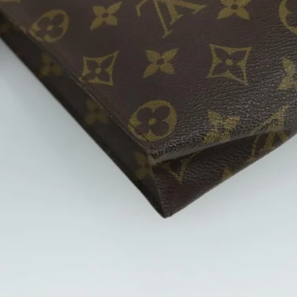 Louis Vuitton Vintage Pre-owned Canvas clutches Brown Dames