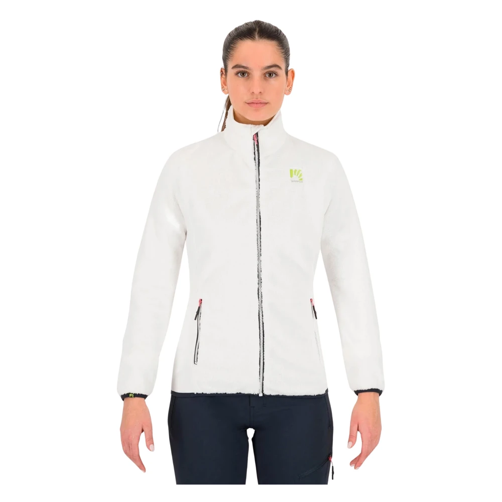 Karpos Witte Fleece Jas White Dames