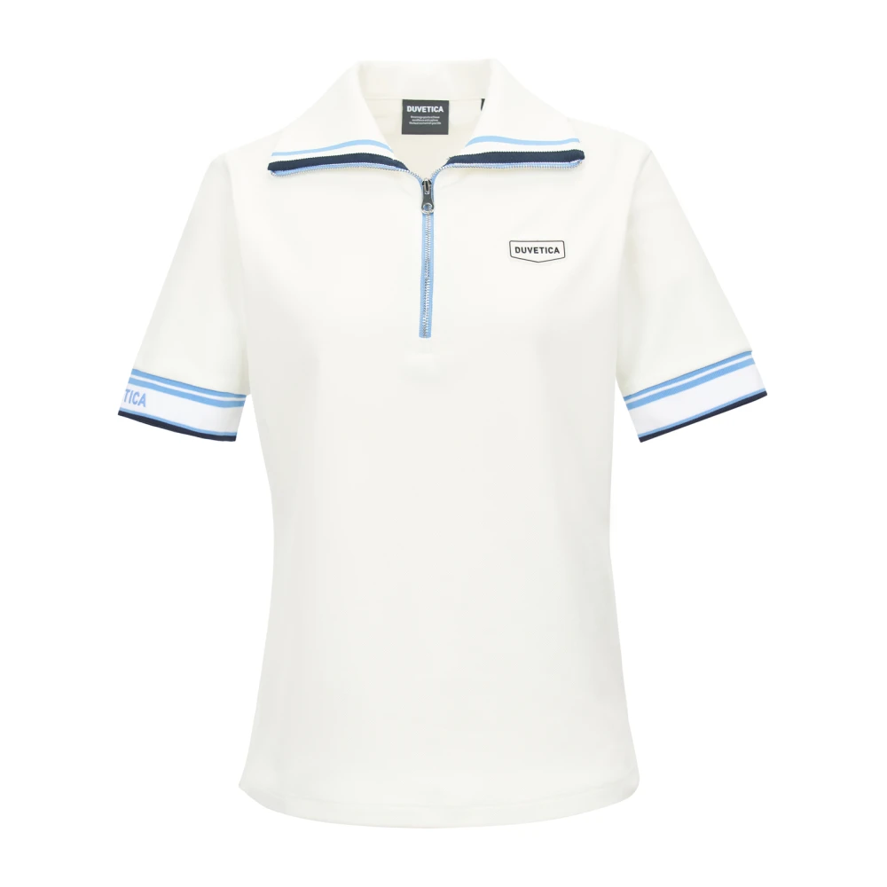 Duvetica Sneldrogend poloshirt met korte mouwen Beige Dames