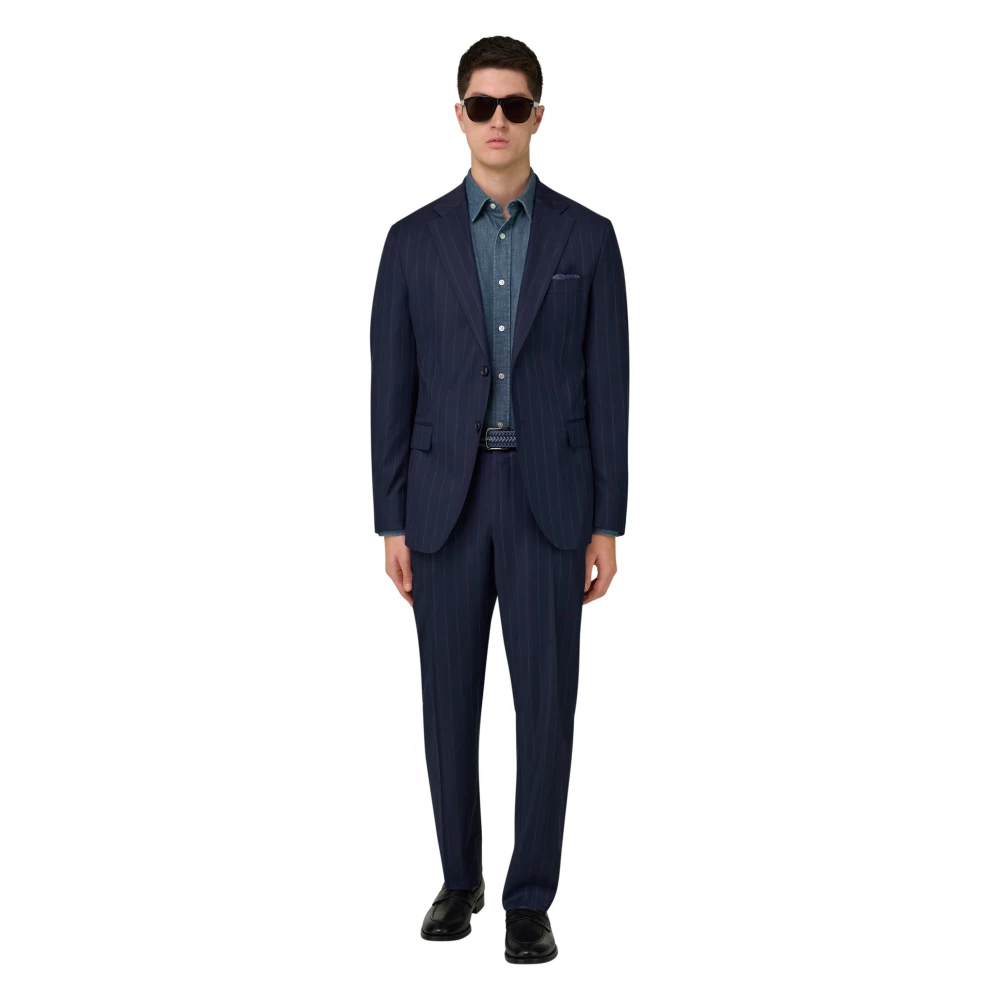 Boggi Milano Hombre Azul Trajes, Talla: Xs