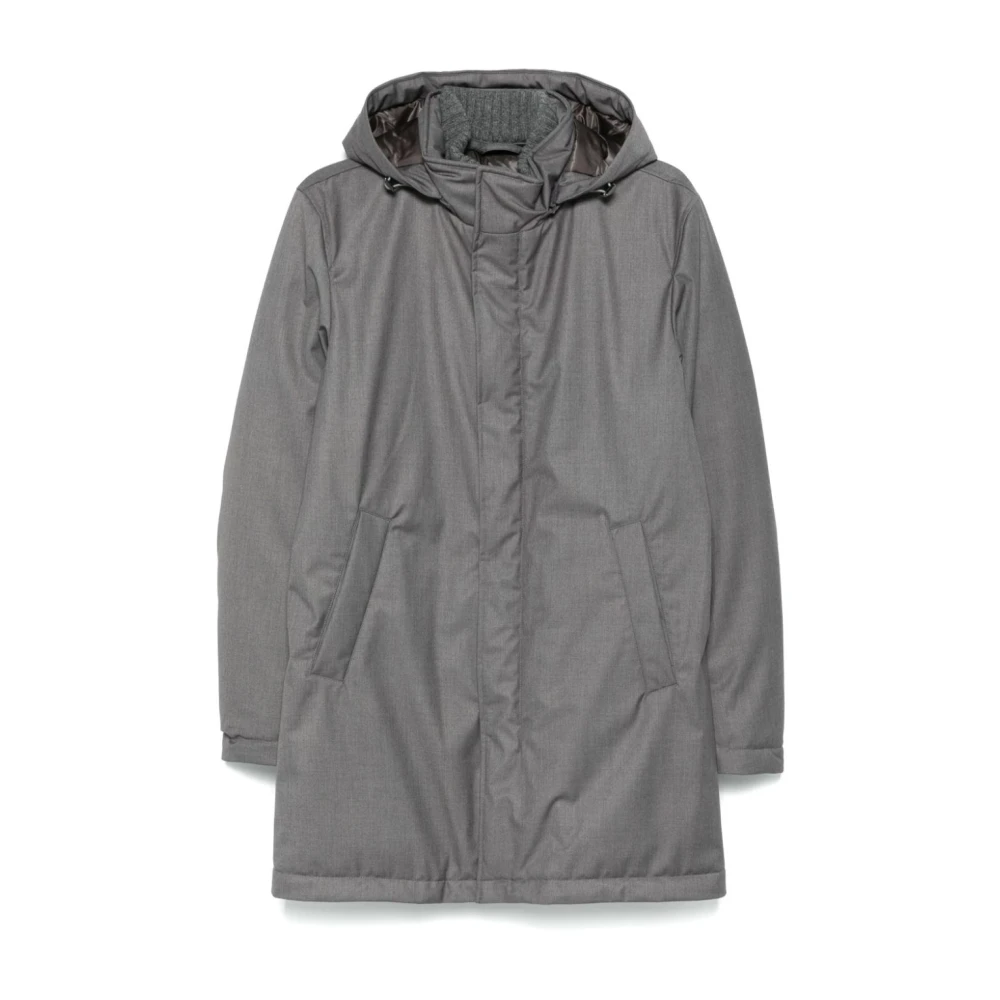 Herno - Coats > Parkas - Gray - Herno - Modalova