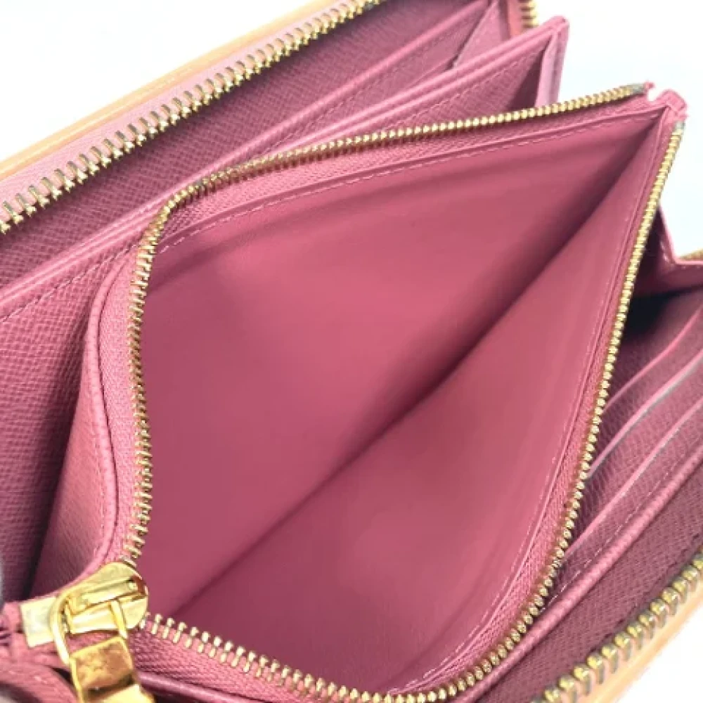 Louis Vuitton Vintage Pre-owned Denim wallets Pink Dames