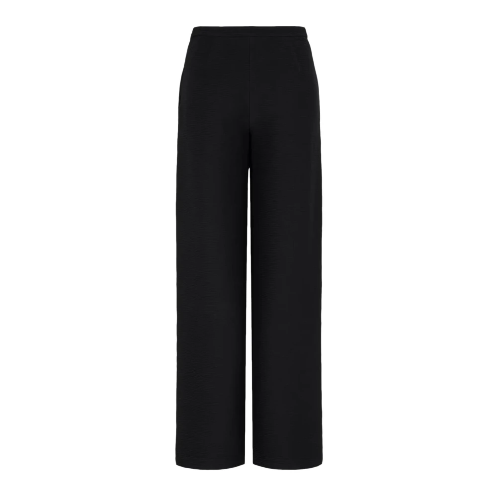 Emporio Armani Damen Schwarz Hosen, K, Sgröße: