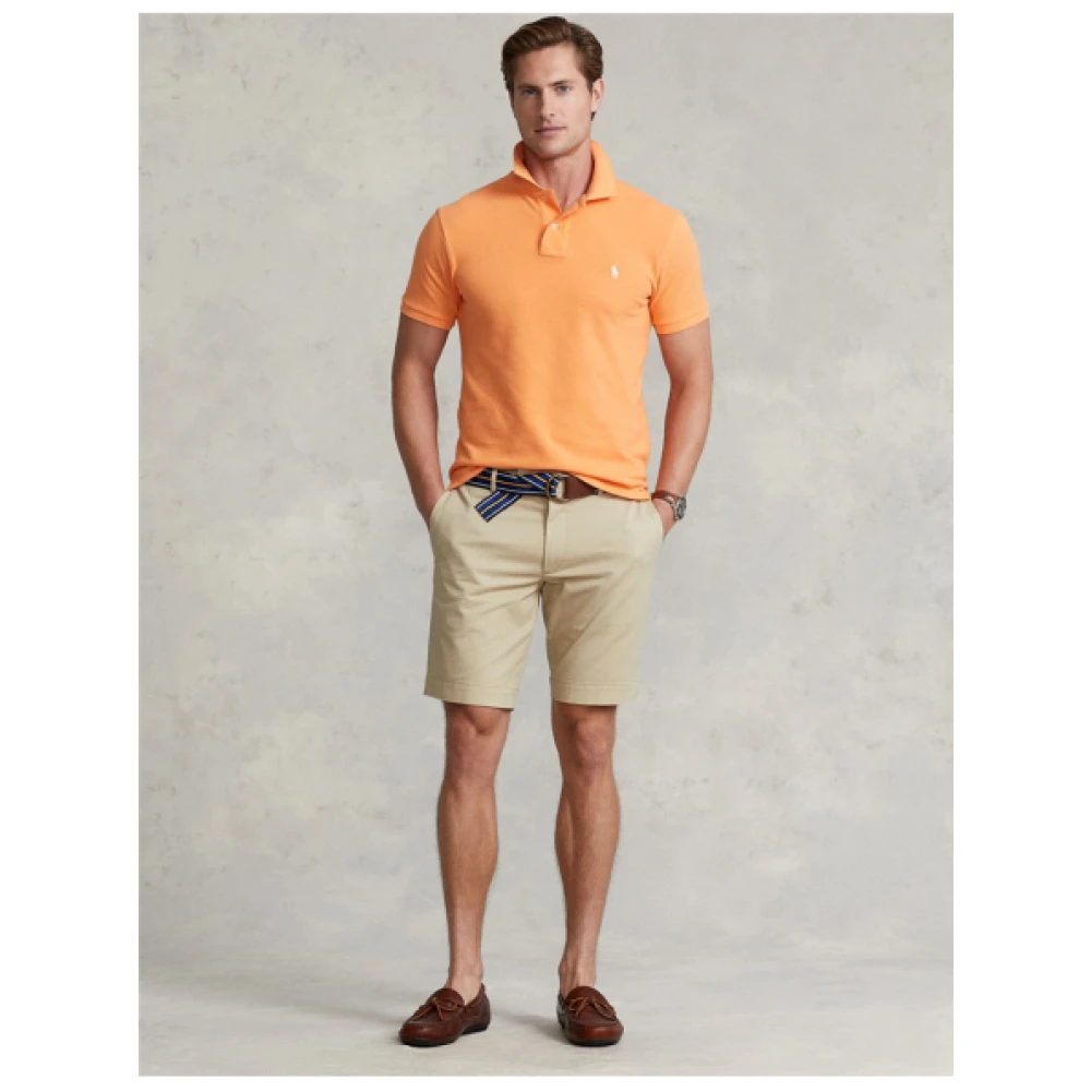 Polo Ralph Lauren Slim Fit Stretch Chino Shorts Beige Heren