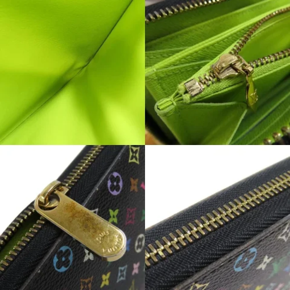 Louis Vuitton Vintage Pre-owned Canvas wallets Black Dames