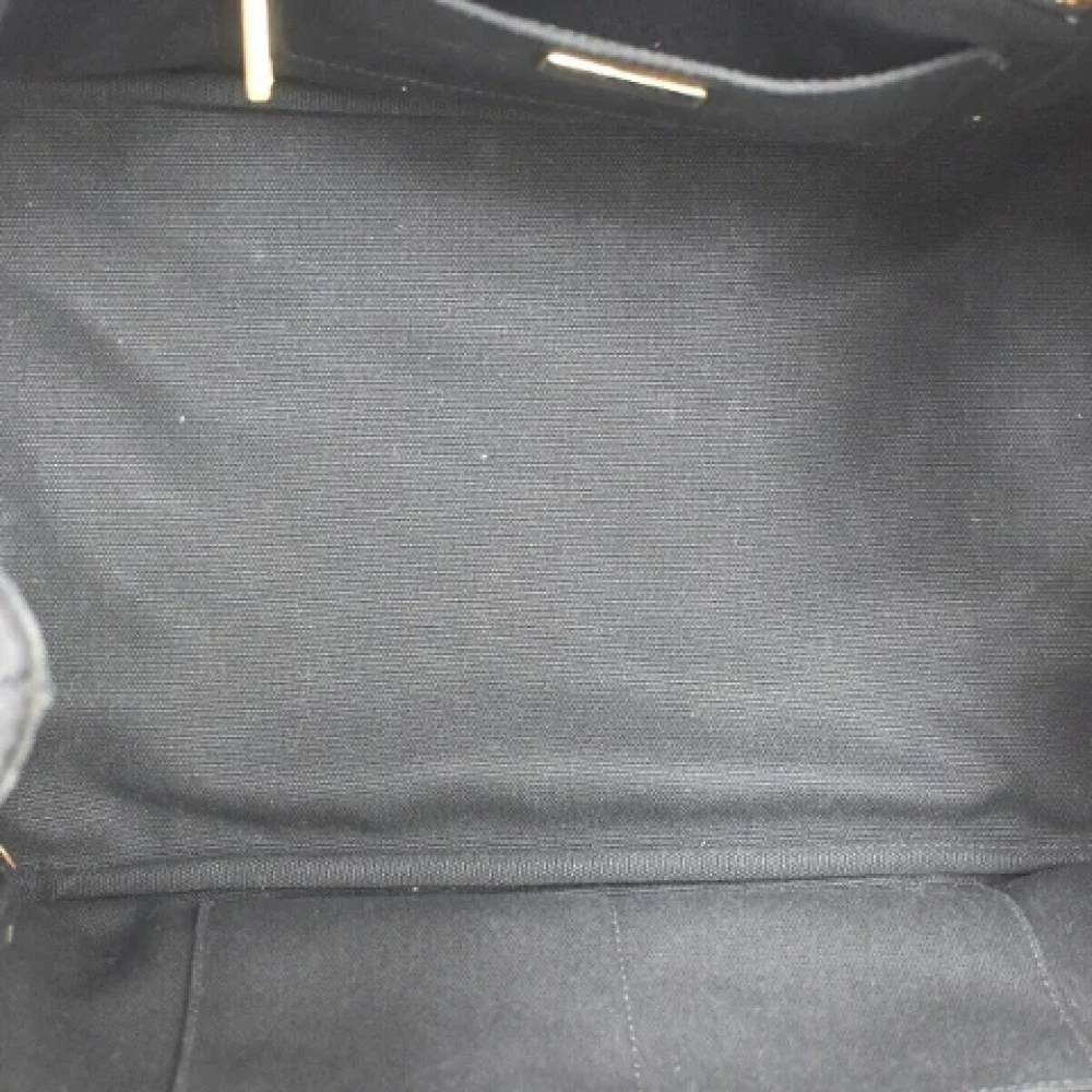 Prada Vintage Pre-owned Canvas handbags Black Dames