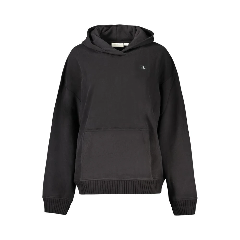 Calvin Klein - Baumwoll-Hoodie - Sweatshirts & Hoodies - Damen - Schwarzk - L - Bild 5