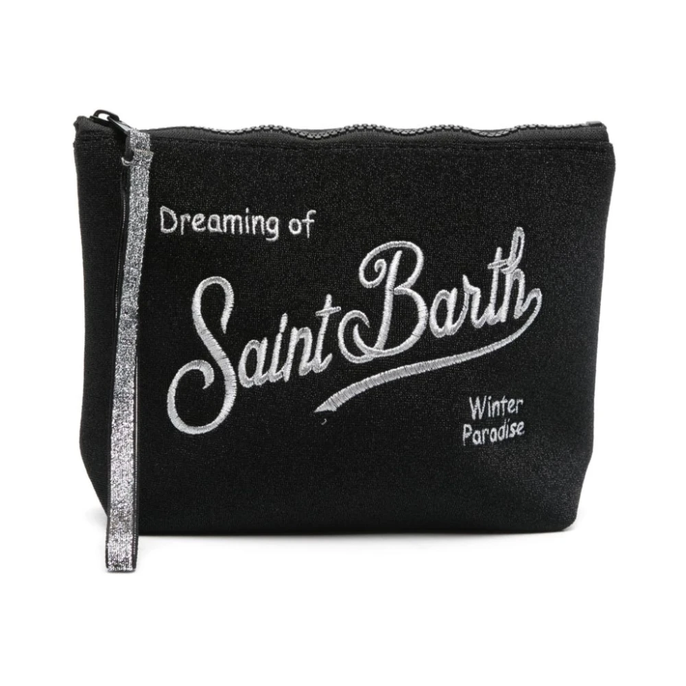 MC2 Saint Barth Blauwe Textuur Polsband Tas Blue Dames