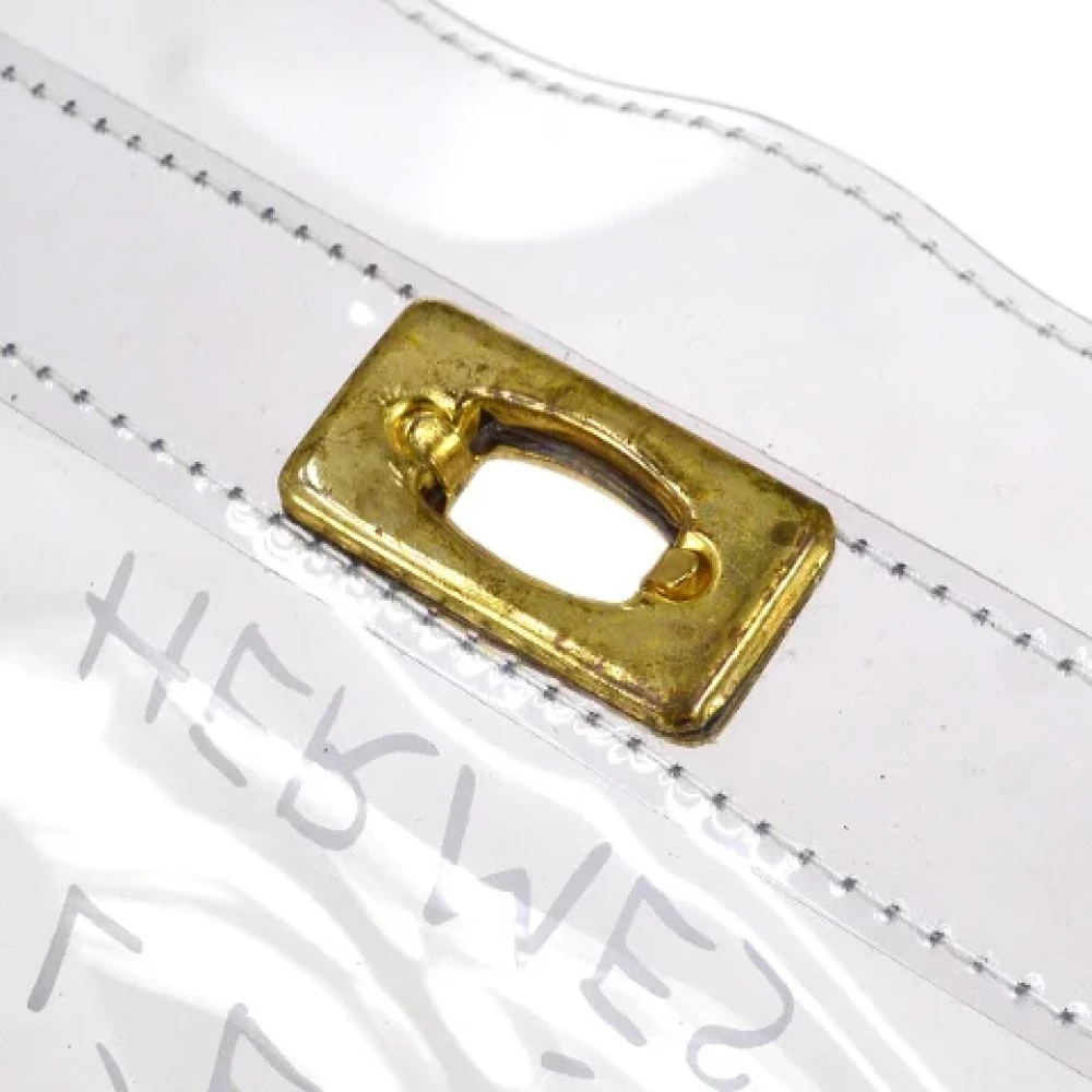 Hermès Vintage Pre-owned Fabric handbags White Dames