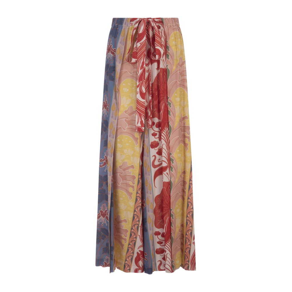 ETRO Kleurrijke Zomer Flared Broek Multicolor Dames