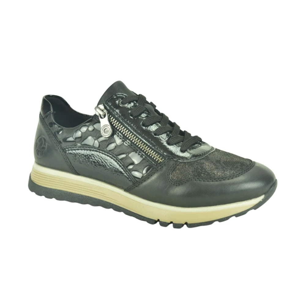Rieker Runner N. Tiret Dames Schoenen Zwart