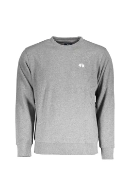 Gra Bomullssweatshirt med Broderi