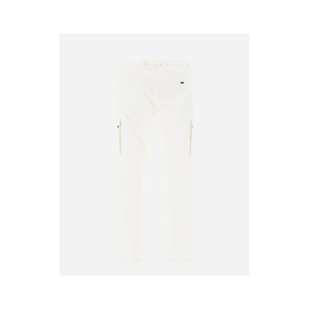 Herno Slim-fit Broek White Heren