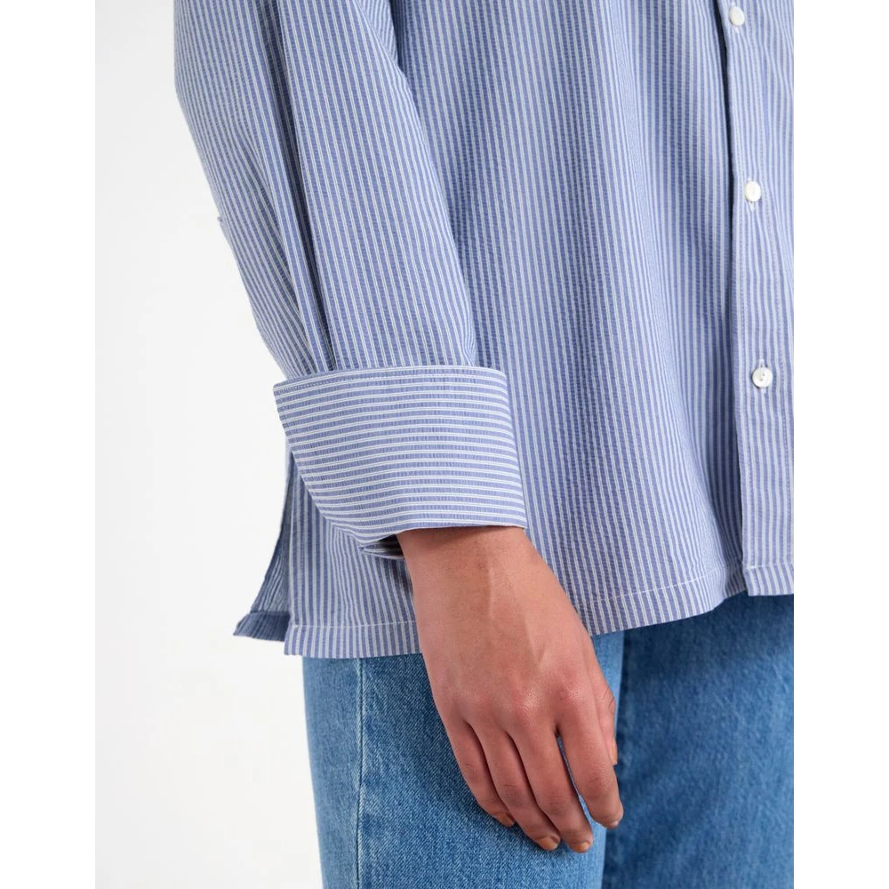 Ines De La Fressange Paris Nova katoenen shirt Blue Dames