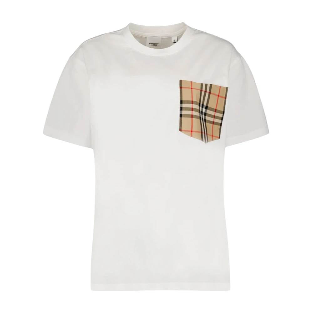 Burberry Donna Bianco Top, S, New,