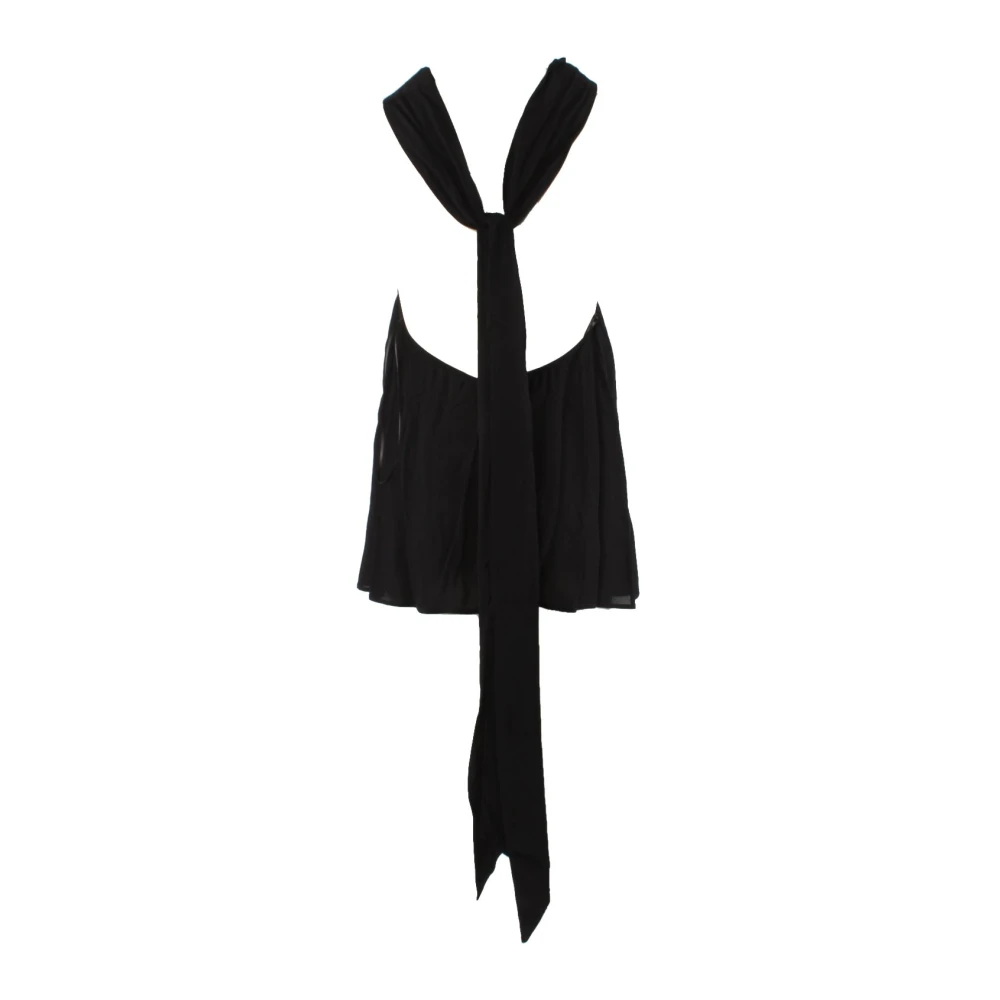 pinko Zwarte Top 100% Viscose Vrouwen Black Dames