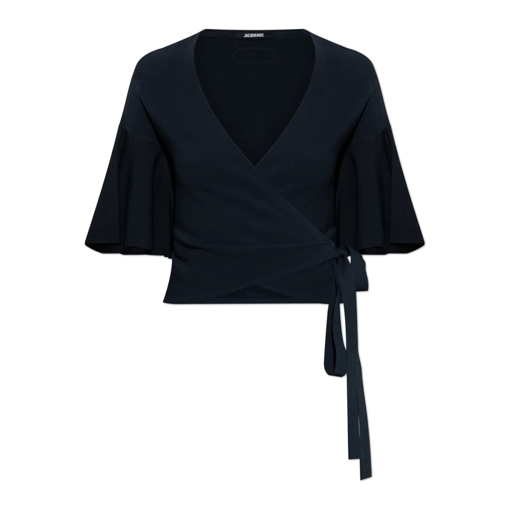 Jacquemus Blue Blouses, Female, M, The Paysan Top