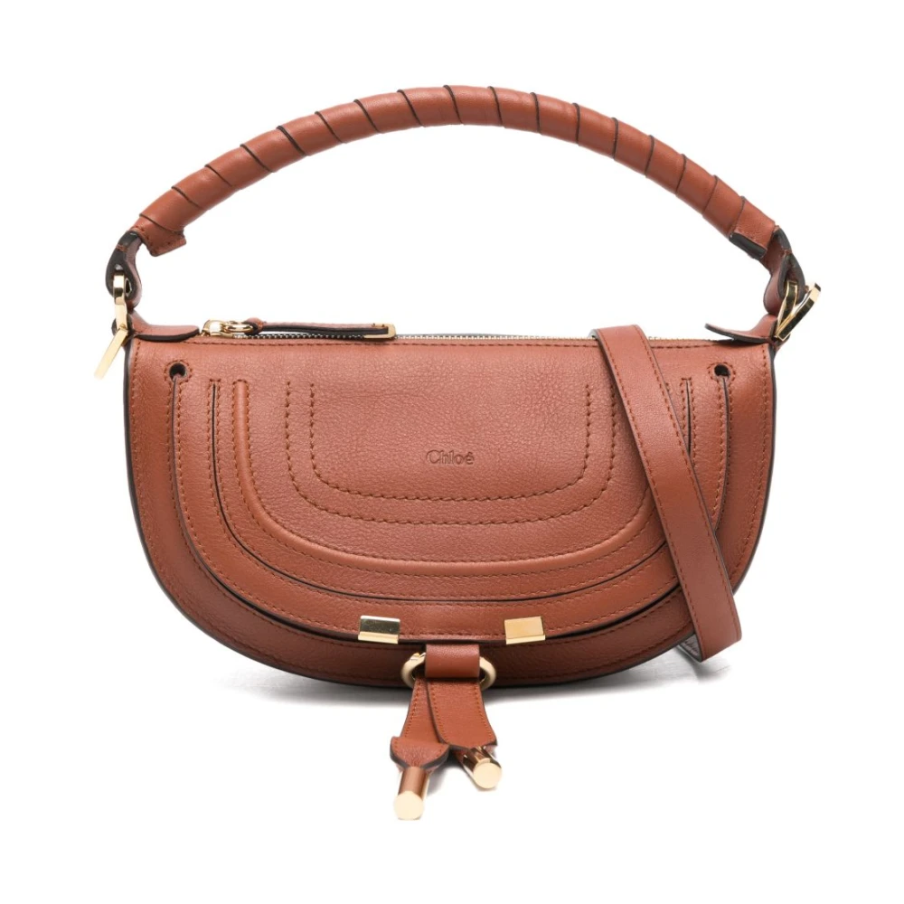 Chloé , Handbags, Female, Brown, One Size, Mini Marcie Shoulder Bag