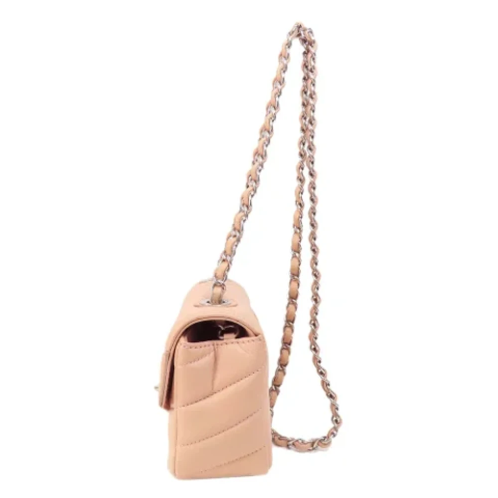 Chanel Vintage Pre-owned Fabric chanel-bags Pink Dames