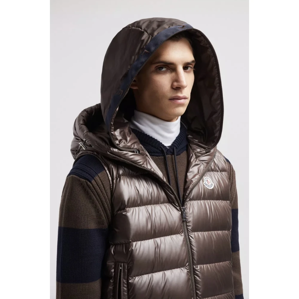 Moncler Bruine Barant donsvest Buitenkleding Brown Heren