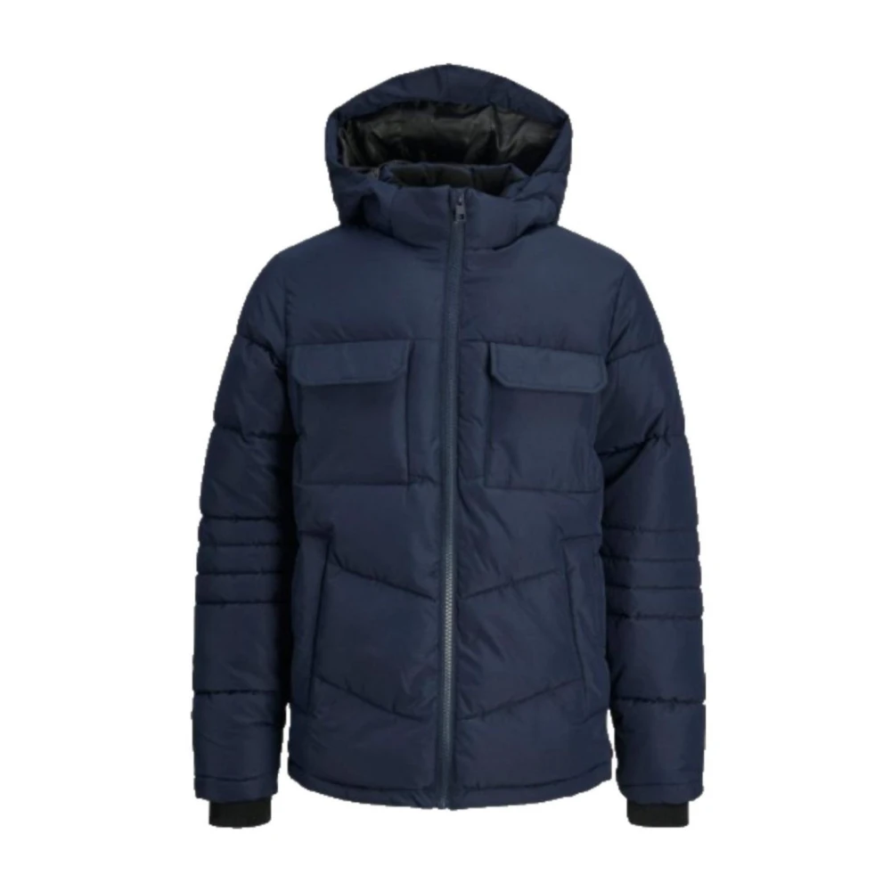 Jack & Jones Boys Blue Navy Hooded Jacket