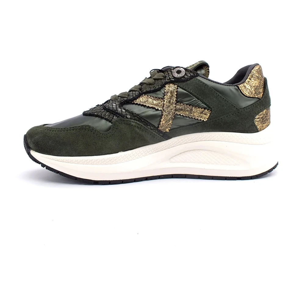 Munich Women's Green Sneakers, 3 Uk, Trainers